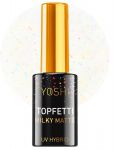 YOSHI TOP TOPFETTI MILKY MATTE lakier hybrydowy 10ml 10 ml