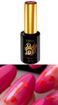 YOSHI TOP PURE LOVE RED czerwone serca lakier hybrydowy 10ml 10 ml