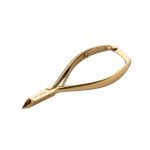 Aba Group Cążki do skórek - dwusprężynowe, złote, 4mm (1139)  gold